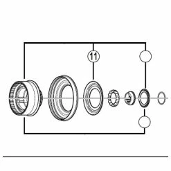 Cache Poussière Shimano Nexus 7 V (Y33Z26000)