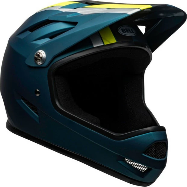 Casque Bell Sanction Bleu/Jaune Fluo 4 Casque Bell Sanction Bleu/Jaune Fluo – Image 2