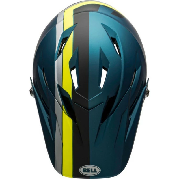 Casque Bell Sanction Bleu/Jaune Fluo 7 Casque Bell Sanction Bleu/Jaune Fluo – Image 5
