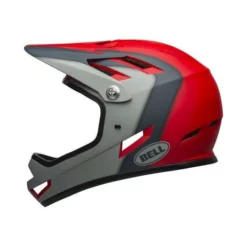 Casque Bell Sanction Rouge/Gris -VTT Petitprix casque bell sanction rouge gris 2
