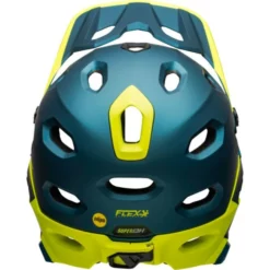 Casque Bell Super DH MIPS Bleu/Jaune Fluo -VTT Petitprix casque bell super dh mips bleu jaune fluo 3