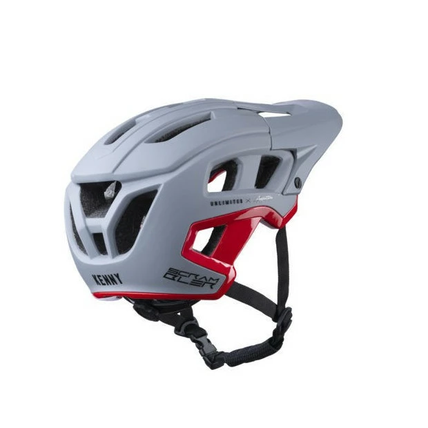 Casque Enduro/Cross-Country Kenny Scrambler Gris/Rouge 5 Casque Enduro/Cross-Country Kenny Scrambler Gris/Rouge – Image 3