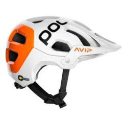 Casque POC Tectal Race SPIN NFC - Blanc Hydrogène-Orange AVIP -VTT Petitprix casque poc tectal race spin nfc blanc hydrogene orange avip 3