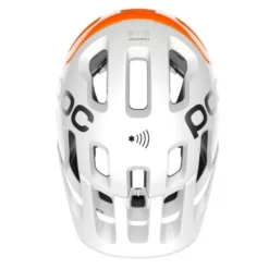 Casque POC Tectal Race SPIN NFC - Blanc Hydrogène-Orange AVIP -VTT Petitprix casque poc tectal race spin nfc blanc hydrogene orange avip 4