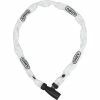 Chaîne Antivol Abus 1500/60 Web Blanc - 60 Cm -VTT Petitprix chaine antivol abus 1500 60 web blanc 60 cm