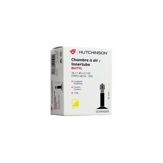 Chambres à Air Hutchinson Standard 700X28/35 - Presta 48mm 3 Chambres à Air Hutchinson Standard 700X28/35 - Presta 48mm