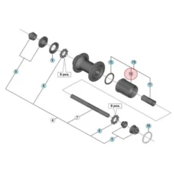 Corps De Cassette Shimano 105 FH-5800 - 10/11 Vitesses