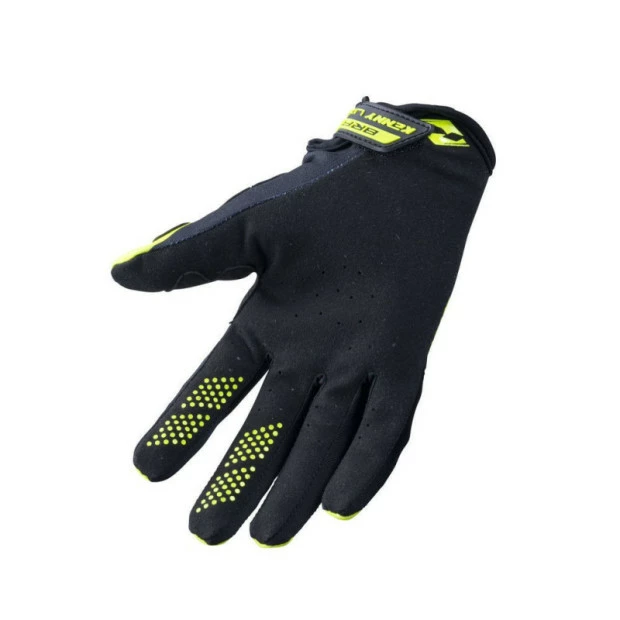 Gants VTT Kenny Brave Jaune Fluo/Noir 2023 4 Gants VTT Kenny Brave Jaune Fluo/Noir 2023 – Image 2