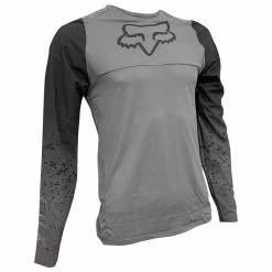 Maillot VTT Manches Longues Fox Flexair RS Lunar M Gris