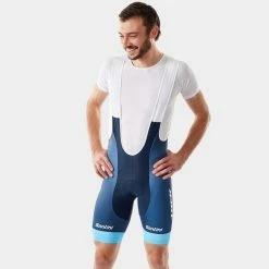 Cuissard Court VTT XC Santini Trek Factory Racing Replica XXL Bleu Marine