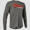 Maillot VTT Manches Longues Fox Ranger Drirelease Race Co S Gris S Gris