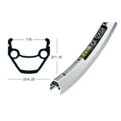 Jante Exal ZX 19 Argent 26' (559 Mm) - 36 T