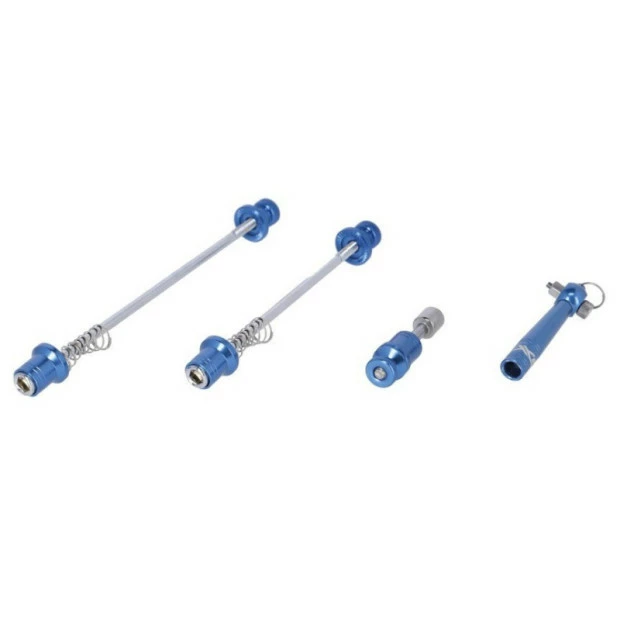 Kit De Blocages Rapides Antivol XLC QR-L08 Bleu 3 Kit De Blocages Rapides Antivol XLC QR-L08 Bleu