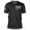 Maillot Manches Courtes Loose Riders Nasa Flight Crew Noir