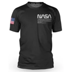 Maillot Manches Courtes Loose Riders Nasa Flight Crew Noir