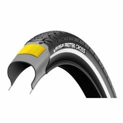 Pneu Trekking Michelin Protek Cross Tringles Rigides 700x32C (32-622) Noir Reflex -VTT Petitprix pneu trekking michelin protek cross tringles rigides 700x32c 32 622 noir reflex 1