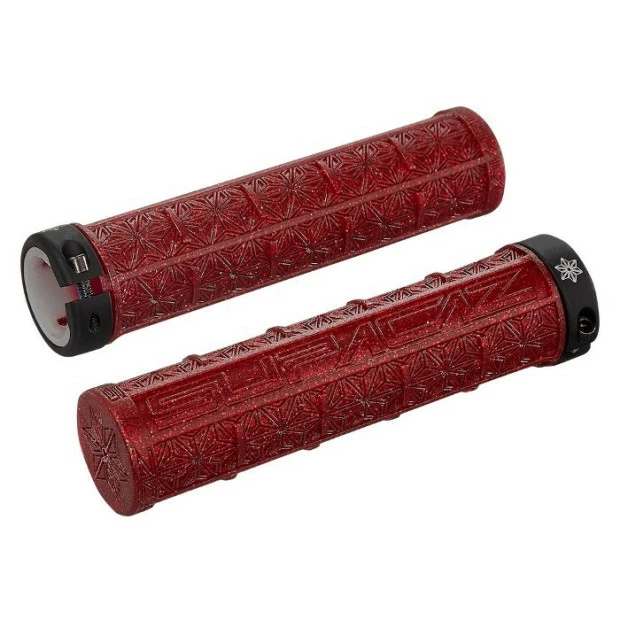 Poignées Supacaz Bling Grizips Lock-on Rouge 3 Poignées Supacaz Bling Grizips Lock-on Rouge