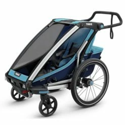 Thule Remorque Enfant Chariot Cross 1 - 1 Place - Bleu -VTT Petitprix remorque enfant chariot cross 1 1 place bleu 2