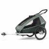 Remorque Enfant Monoplace Croozer Vaaya 1 Vert Kaki