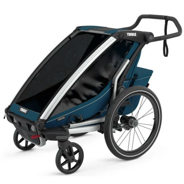 Remorque Enfant Thule Chariot Cross 1 Bleu Majolica 5 Remorque Enfant Thule Chariot Cross 1 Bleu Majolica – Image 3