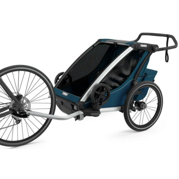 Remorque Enfant Thule Chariot Cross 2 Bleu Majolica 4 Remorque Enfant Thule Chariot Cross 2 Bleu Majolica – Image 2