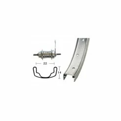 Xxcycle Roue Arrière Rétropédalage 26' (559 / 22)