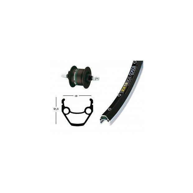 Xxcycle Roue Dynamo 28' Shimano DH3N30 Exal ZX 19 (622-19) 3 Xxcycle Roue Dynamo 28' Shimano DH3N30 Exal ZX 19 (622-19)