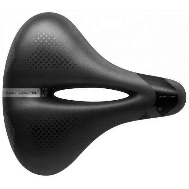 Selle Ville/Trekking Sportourer Zeta Comfort Gel Flow 258x233mm Noir 3 Selle Ville/Trekking Sportourer Zeta Comfort Gel Flow 258x233mm Noir