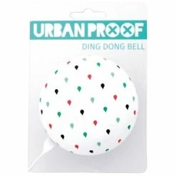Sonnette Urban Proof Ding Dong Ø8cm Gouttes De Pluie Mutlicolores/Blanc